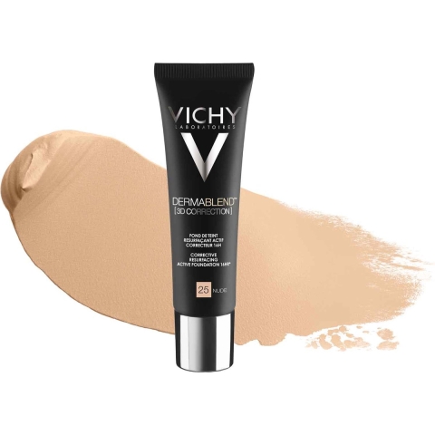 Vichy Dermablend 3D Correction Active Foundation 16hr 30ml 25 Nude