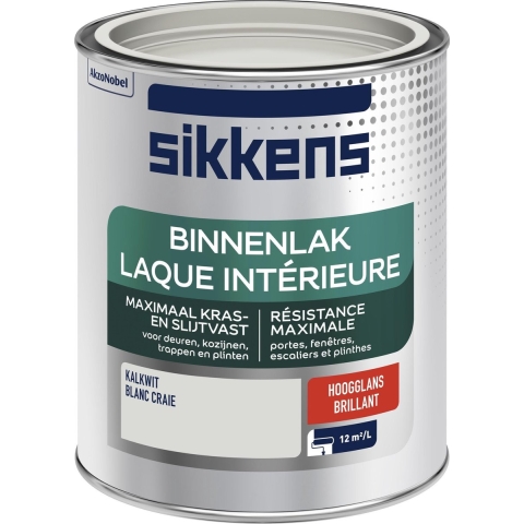 Sikkens Binnenlak Hoogglans - Kalkwit - 750ml