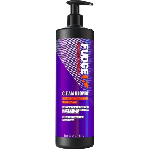 Fudge Clean Blonde Violet-Toning Shampoo 1000ml