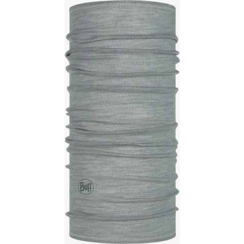 Buff Lightweight Merino Wool Solid Light Grey nekwarmer
