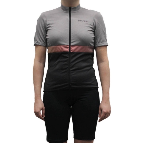 Craft Core Endur Jersey W fietsshirt korte mouwen grijs dames, L