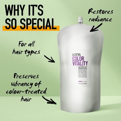 KMS ColorVitality Shampoo 750ml - Refill