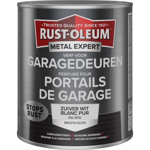 Rust-Oleum Verf Voor Garagedeuren - RAL 9010 Zuiverwit - 0,75L