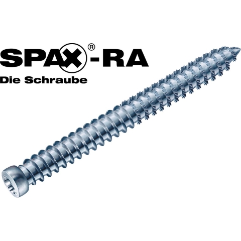 SPAX-Ra 1031010751205 Kozijnschroef, Cilinderkop, 7.5 X 120, Voldraad, T-STAR Plus TX30 - WIROX - 100 Stuks