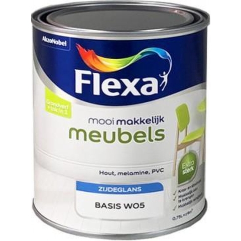 Flexa Mooi Makkelijk Meubels Zijdeglans - Op Kleur Gemengd - 0,75L