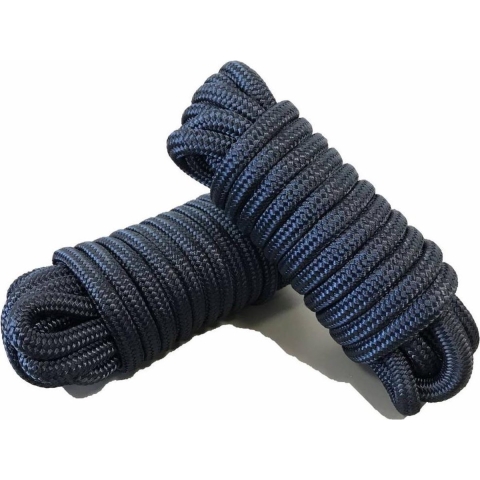 U-Rope Landvast Deluxe 12 mm x 12 m met 40 cm oogsplits navy