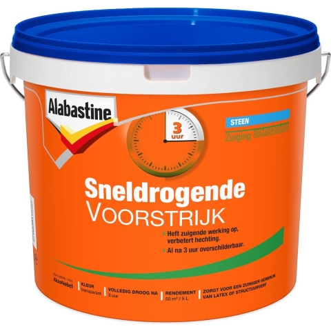 Alabastine 5129718 Voorstrijk Sneldrogend -Transparant - 5L