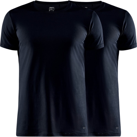 Craft Core Dry Multi Tee 2pack ondershirt met korte mouwen zwart heren, XXL