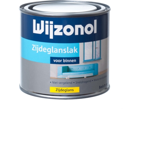 Wijzonol Zijdeglanslak Interieur Waterverdunbaar - Op Kleur Gemengd - 0,5L