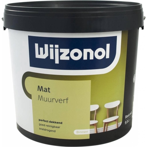 Wijzonol Muurverf Mat - Op Kleur Gemengd - 2,5L
