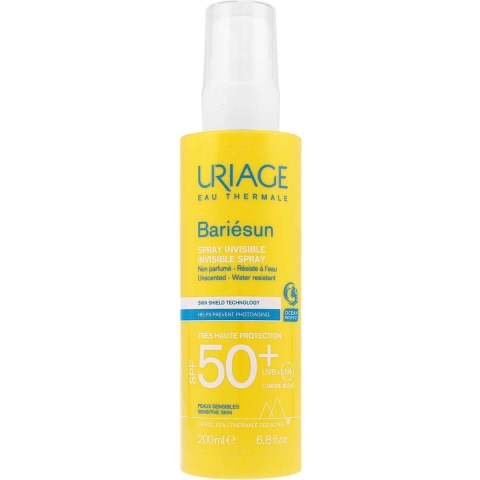 Uriage Bariésun Unscented Invisible Spray SPF50+ 200ml