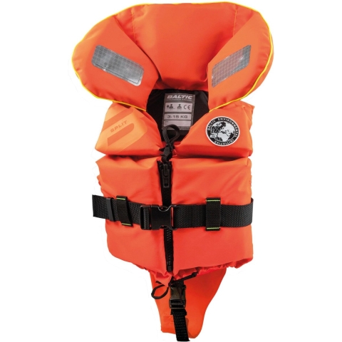 Baltic Split Front reddingsvest kind oranje, baby (3-10 kg)