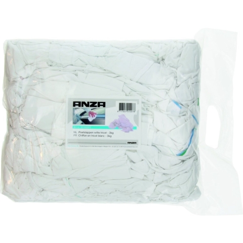 Anza PRO Poetslap Witte Tricot - 3kg