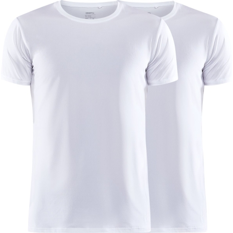 Craft Core Dry Multi Tee 2pack ondershirt met korte mouwen wit heren, L / ondershirt korte mouwen
