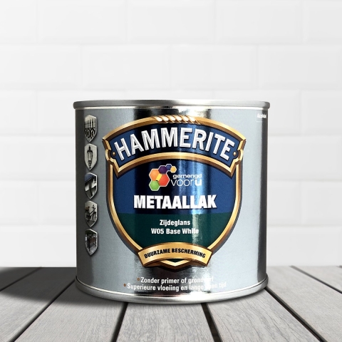 Hammerite Metaallak Zijdeglans - Direct Over Roest - Op Kleur Gemengd - 0,5L