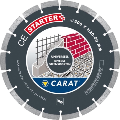 Carat CES1509000 Diamantzaagblad Voor Droogzagen - 150 X 22,23mm - Universeel