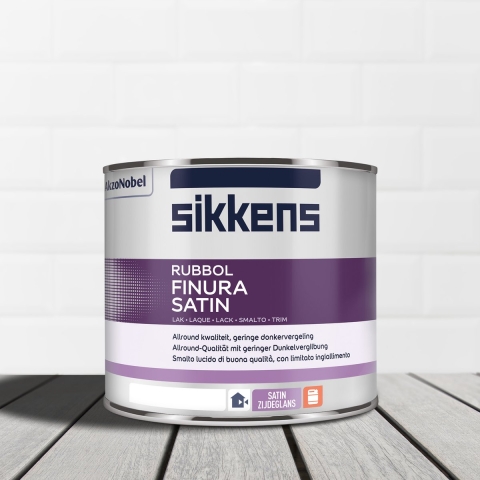 Sikkens Rubbol Finura Satin - Op Kleur Gemengd - 0,5L