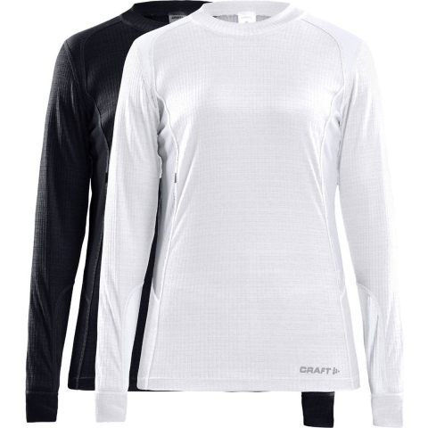 Craft Core 2-Pack Baselayer W thermoshirt lange mouwen zwart/wit dames, XS