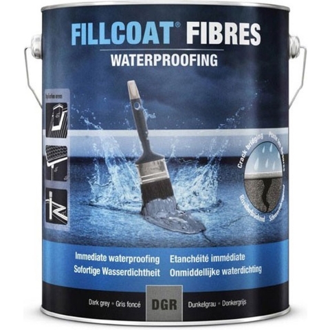 Rust-Oleum Fillcoat Fibres Dark Grey - 1L
