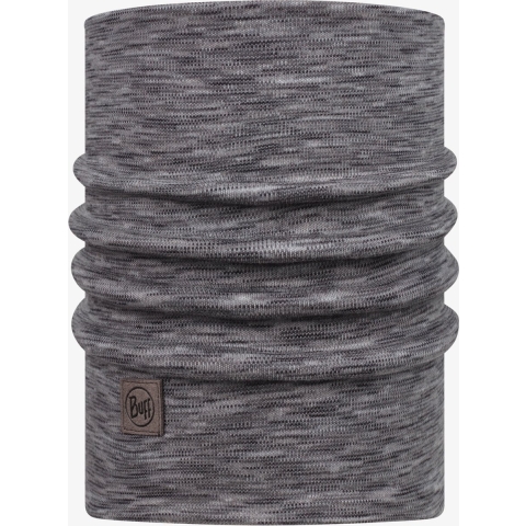 Buff Heavyweight Merino Wool Fog Grey Multi Stripes nekwarmer
