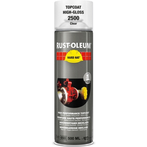 Rust-Oleum Hard Hat Topcoat Spray - Transparant- 0,5L