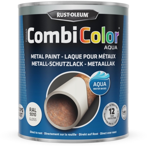 Rust-Oleum Combicolor Aqua Hoogglans - Ral 9010 Wit - 0,75L