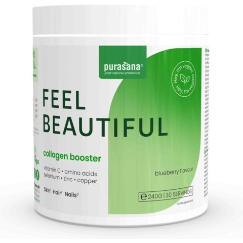 Purasana Feel  Beautiful Collagen Vegan Booster Blueberry | 240 g
