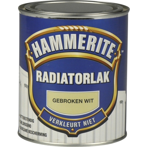 Hammerite Radiatorlak Hoogglans - Gebroken Wit - 750ml