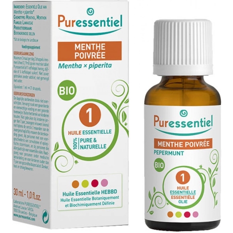 Puressentiel Pepermunt Bio Essentiële Olie | 30 ml