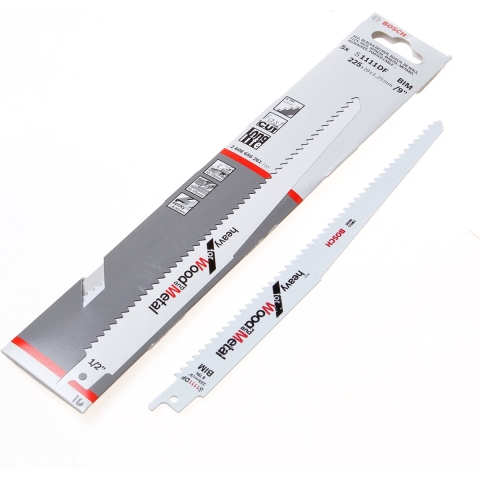 Bosch 2608656261 / S 1111 DF Reciprozaagblad - 225 X 6TPI - Hout/Metaal (5st)