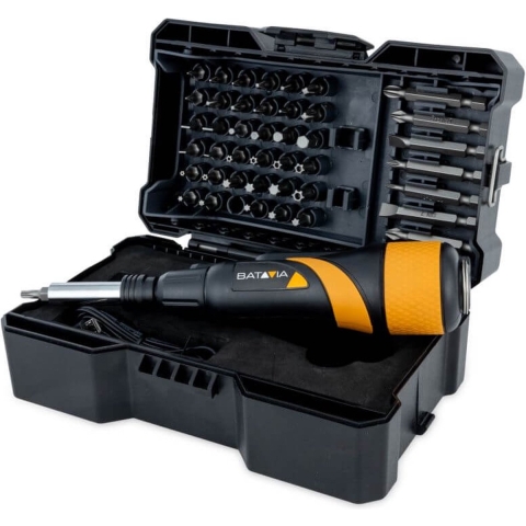 Batavia Maxxgrip 3.6V Accu Schroevendraaier met opbergkoffer en 44-delig bit set
