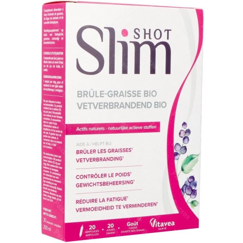Nutrisanté Slimshot Vetverbrander Bio | 20 ampullen