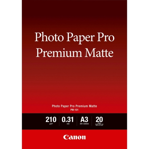 Canon Photo Paper Premium Matte A3 20 Sheets