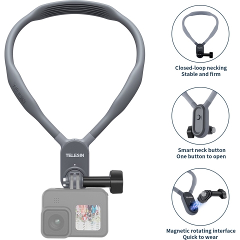 Telesin Neck Mount Magnetic For GoPro