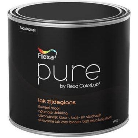 Flexa Pure Lak Zijdeglans - Op Kleur Gemengd - 0,5L