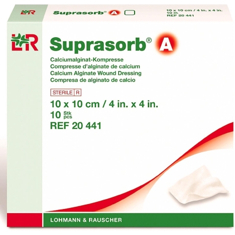 Suprasorb A Steriel Kompres 10 cm x 10 cm (20441) | 10 stuks