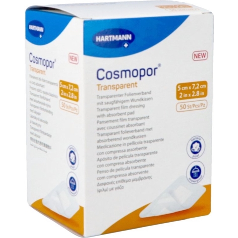 Cosmopor Transparent 5 x 7,2 cm | 50 stuks