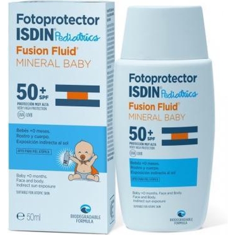 ISDIN Fotoprotector Pediatrics Fusion Fluid Mineral Baby SPF 50 | 50 ml