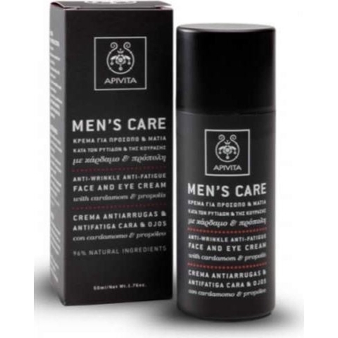 Apivita Men's Care Anti-Wrinkle Anti-Fatigue Face and Eye Cream | 50 ml