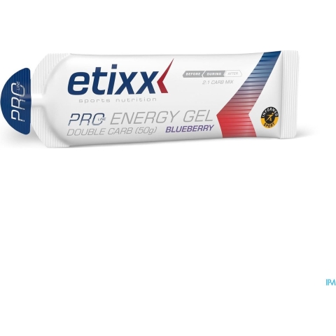Etixx Pro Line Double Carb Energy Gel Blueberry | 12 x 60 ml
