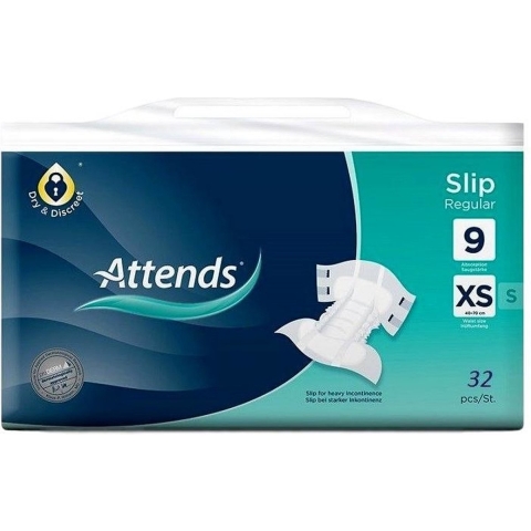 Attends Slip Regular 9 XS | 32 stuks