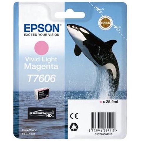 EPSON T7606 inktcartridge Levendig Licht Magenta 25.9ml