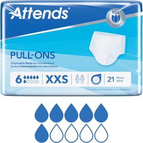 Attends Pull-Ons 6 XXS | 21 stuks