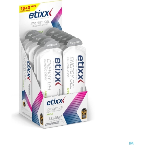 Etixx Energy Gel Isotonic Drink Apple | 12 x 60 ml