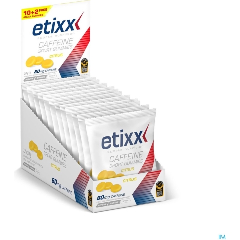 Etixx Caffeine Sport Gummies | 12 x 30 g