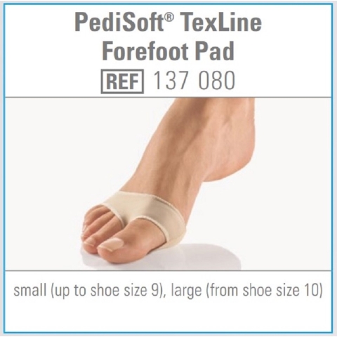 Bort PediSoft TexLine Voorvoet Pad S | 1 paar