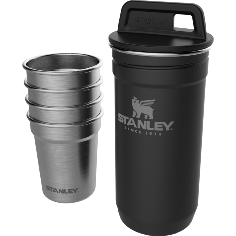 Adventure stapelbare shotglazen set | Zwart | Matte Black Pebble | Stanley 1913