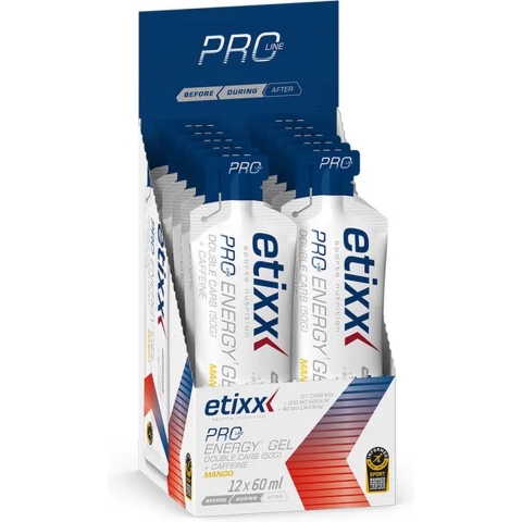 Etixx Pro Line Double Carb Energy Gel Mango | 12 x 60 ml