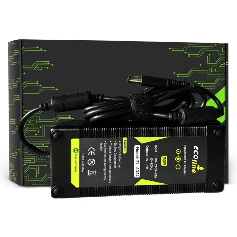 EcoLine - Oplader / AC Adapter - Geschikt voor de HP EliteBook 8530p 8530w 8540p 8540w 8560p 8560w 8570w 8730w ZBook 15 G1 G2 - 19V 7.9A 150W
