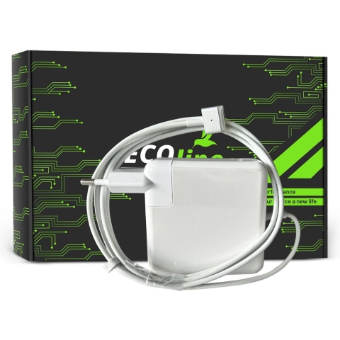 EcoLine - Oplader / AC Adapter - Geschikt voor de Apple MacBook Pro 15 A1398 - Magsafe 2 - 20V 4.25A 85W
